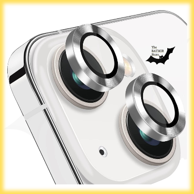 Picture of Camera Protector for iPhone 14 Plus White WSKEN Ring Camera Lens Protector for Mobile
