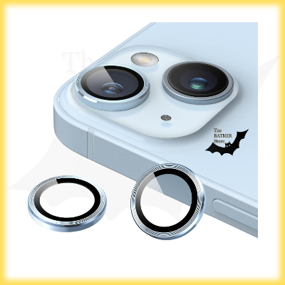 Picture of Camera Protector for iPhone 14 Plus Blue WSKEN Ring Camera Lens Protector for Mobile