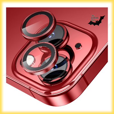 Picture of Camera Protector for iPhone 14 Red WSKEN Ring Camera Lens Protector for Mobile