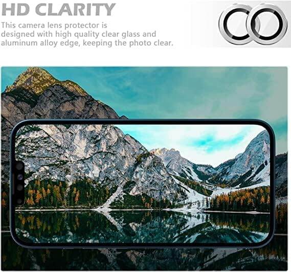 Picture of Camera Protector for iPhone 14 White WSKEN Ring Camera Lens Protector for Mobile