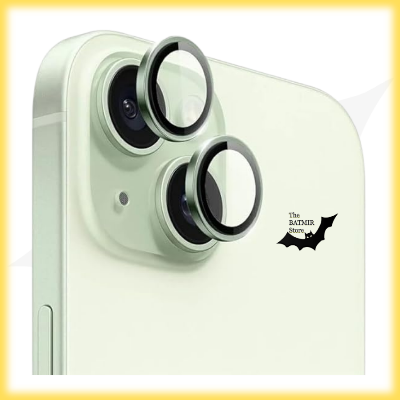 Picture of Camera Protector for iPhone 15 Green WSKEN Ring Camera Lens Protector for Mobile