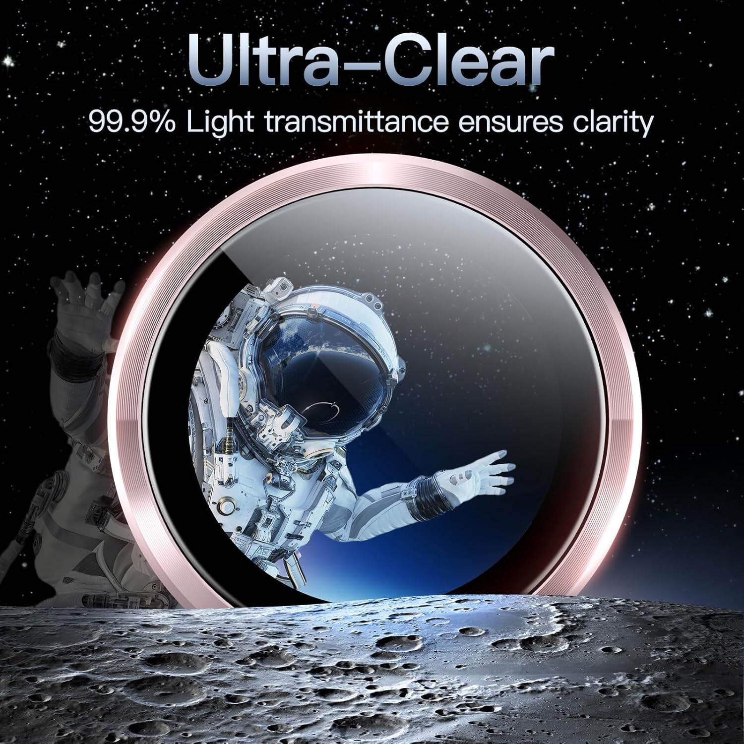 Picture of Camera Protector for iPhone 15 Pink WSKEN Ring Camera Lens Protector for Mobile