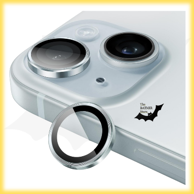 Picture of Camera Protector for iPhone 15 Blue WSKEN Ring Camera Lens Protector for Mobile