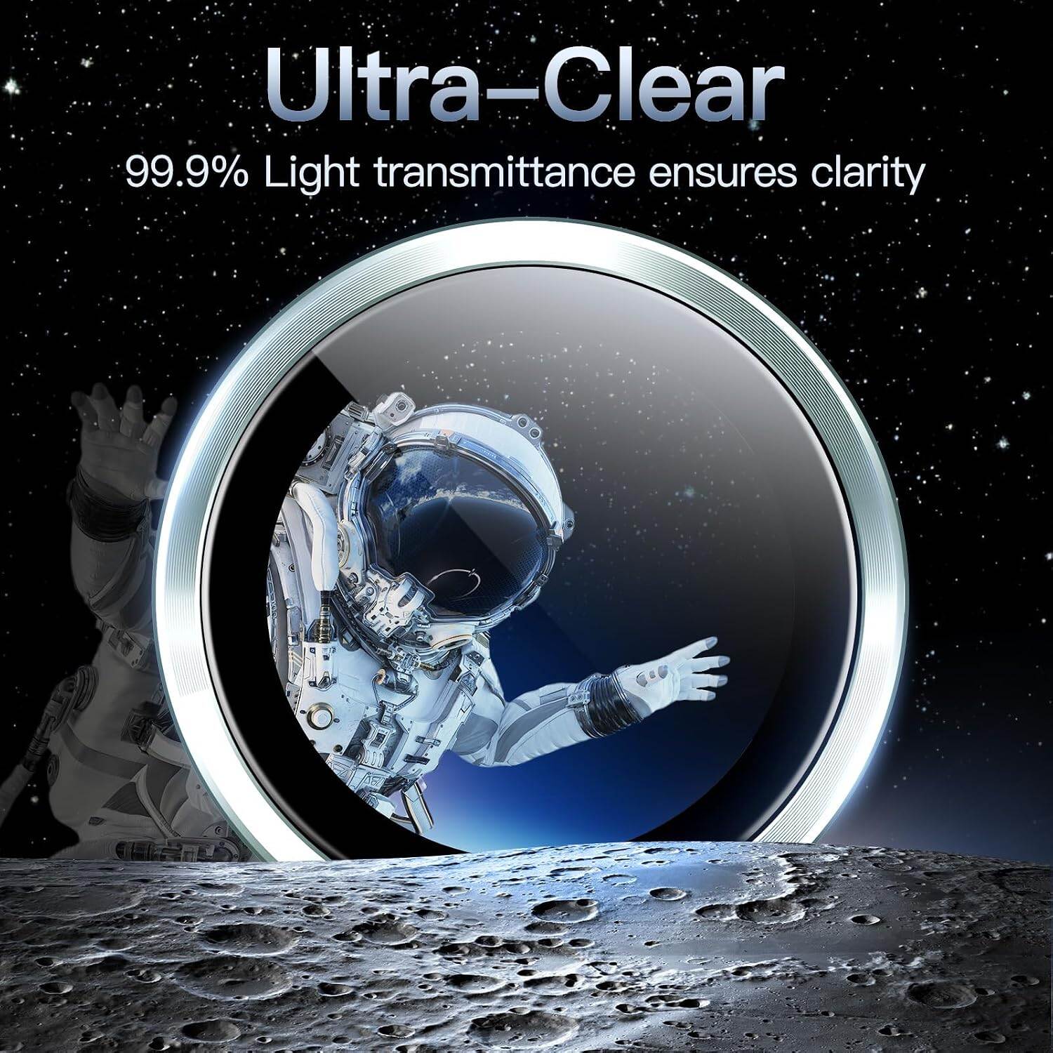Picture of Camera Protector for iPhone 15 Blue WSKEN Ring Camera Lens Protector for Mobile