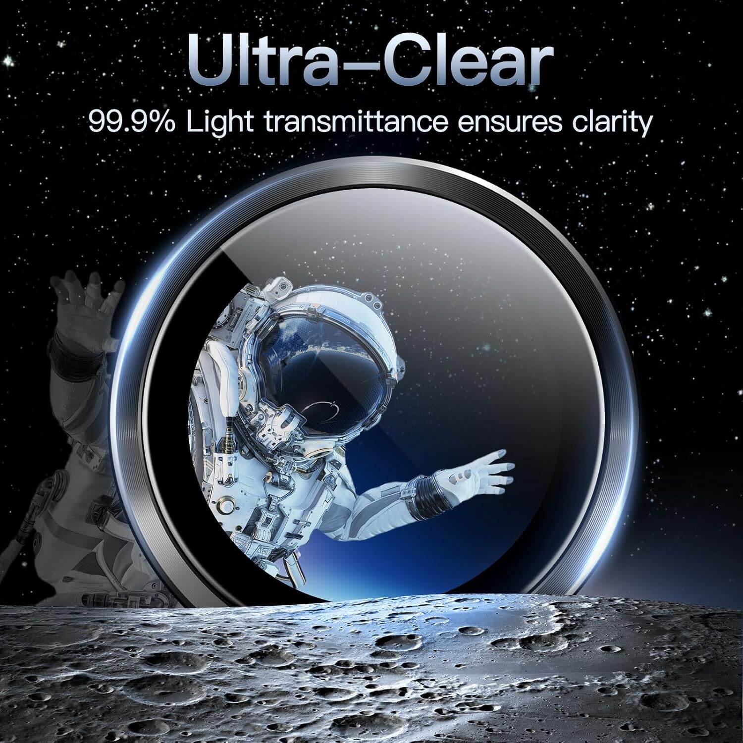 Picture of Camera Protector for iPhone 15 Black WSKEN Ring Camera Lens Protector for Mobile