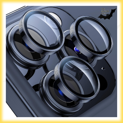 Picture of Camera Protector for iPhone 15 Pro Blue WSKEN Ring Camera Lens Protector for Mobile