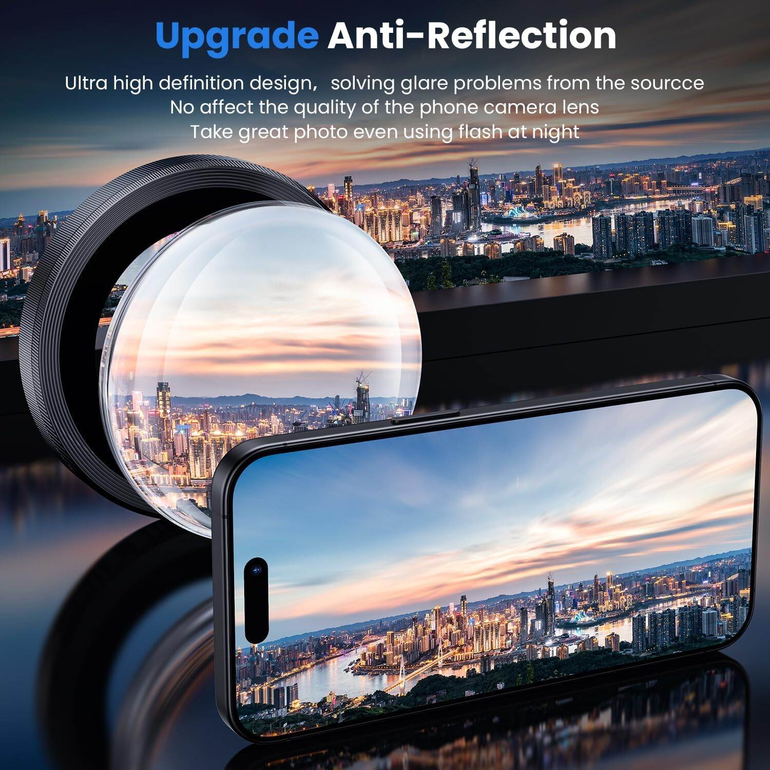 Picture of Camera Protector for iPhone 15 Pro Black WSKEN Ring Camera Lens Protector for Mobile