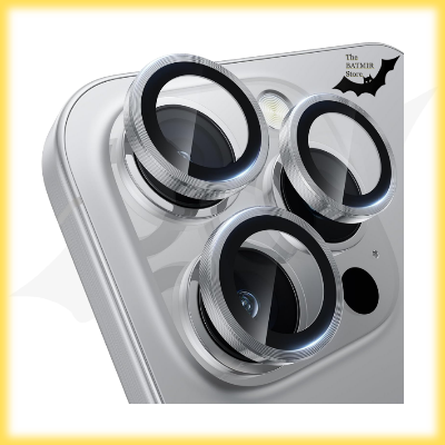 Picture of Camera Protector for iPhone 16 Pro White WSKEN Ring Camera Lens Protector for Mobile