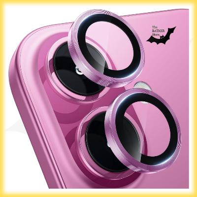 Picture of Camera Protector for iPhone 16 Plus Pink WSKEN Ring Camera Lens Protector for Mobile