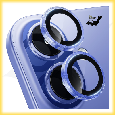 Picture of Camera Protector for iPhone 16 Blue WSKEN Ring Camera Lens Protector for Mobile