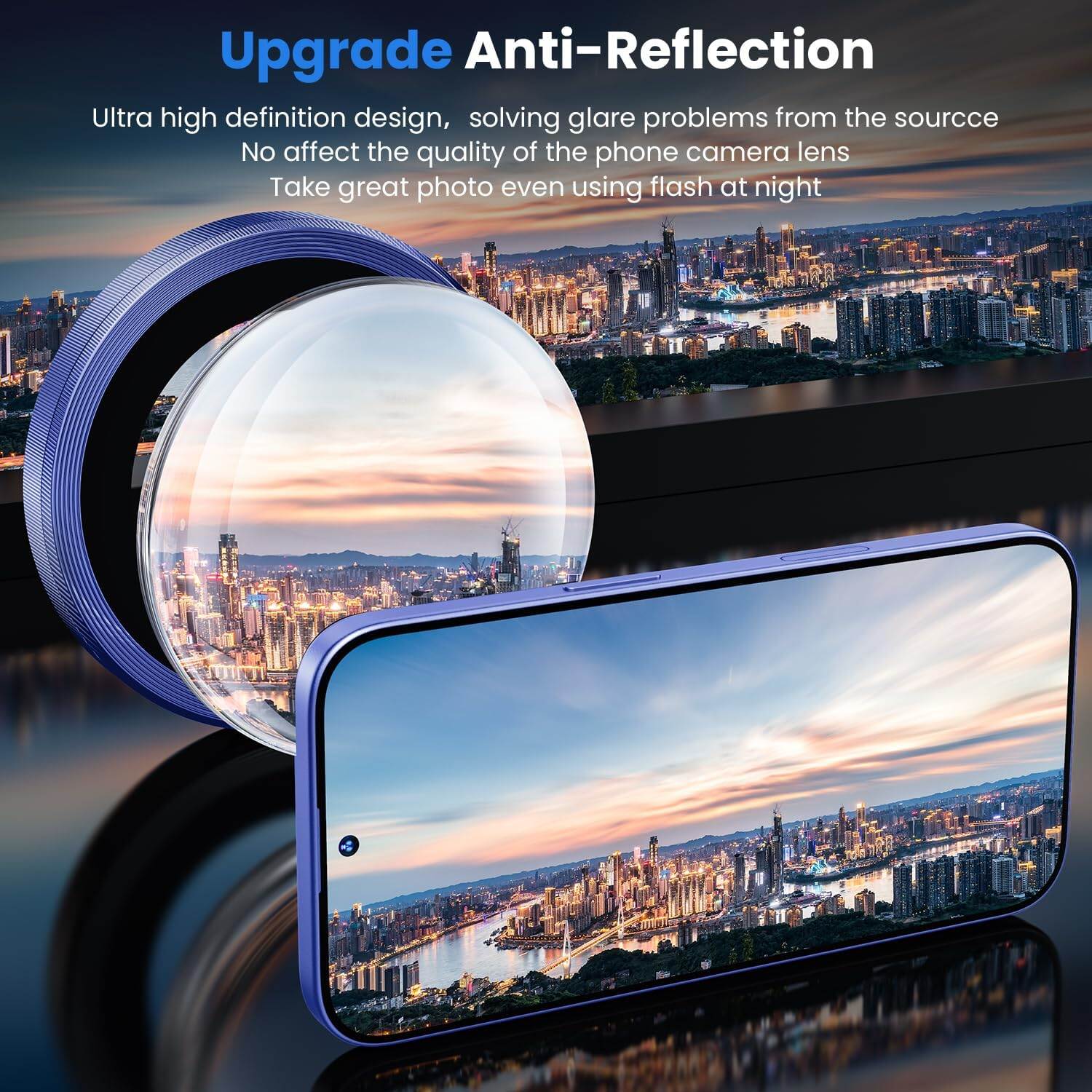 Picture of Camera Protector for iPhone 16 Blue WSKEN Ring Camera Lens Protector for Mobile