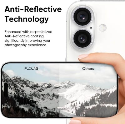 Picture of Camera Protector for iPhone 16 White WSKEN Ring Camera Lens Protector for Mobile