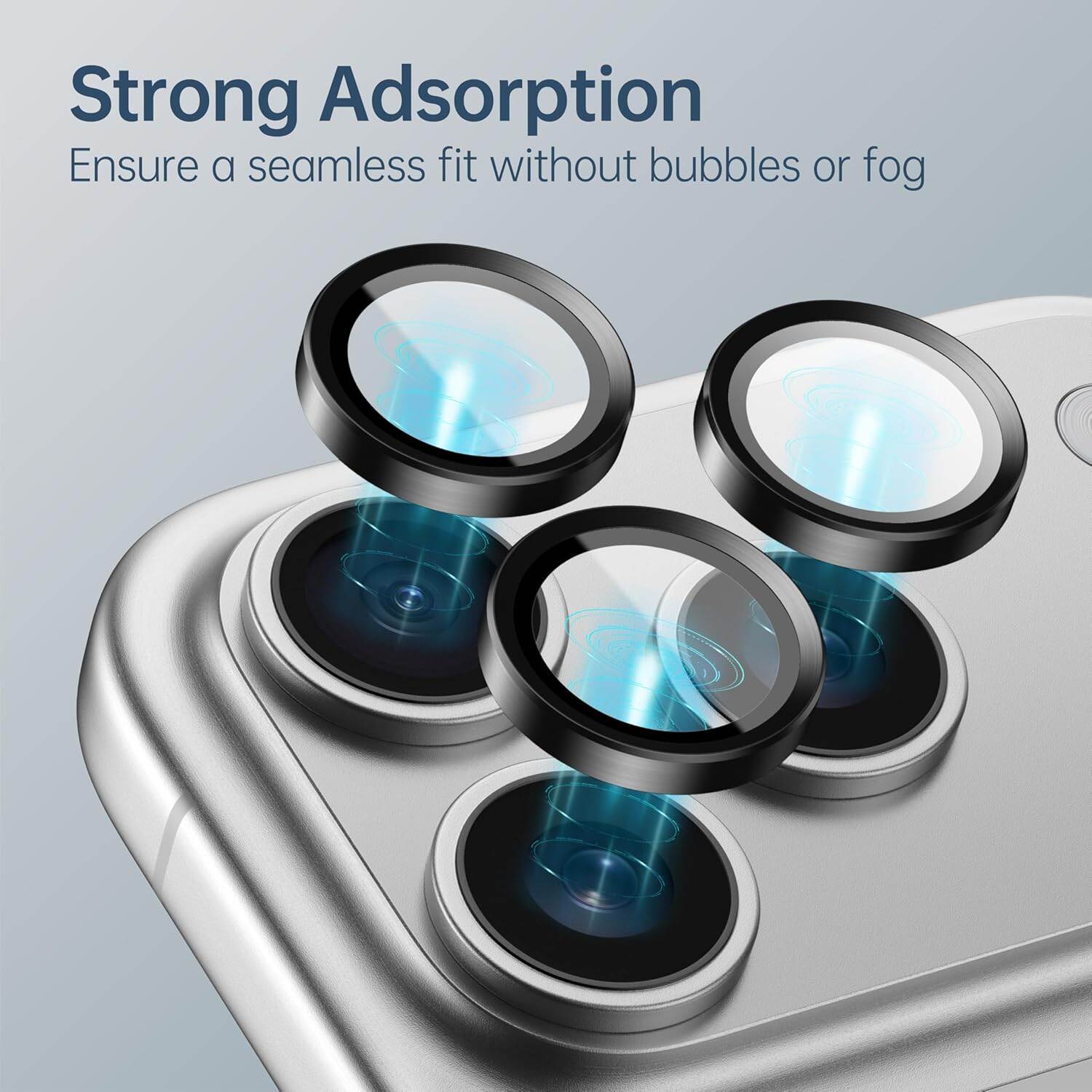 Picture of Camera Protector for iPhone 17 Pro Max Black WSKEN Ring Camera Lens Protector for Mobile