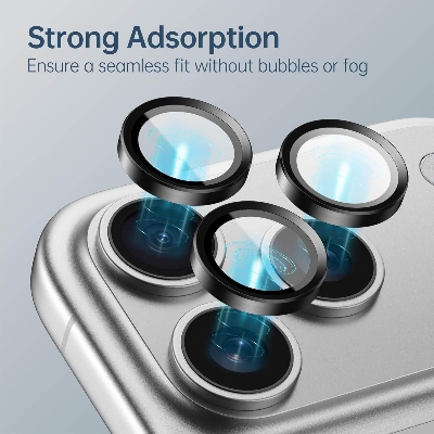 Picture of Camera Protector for iPhone 17 Pro Black WSKEN Ring Camera Lens Protector for Mobile
