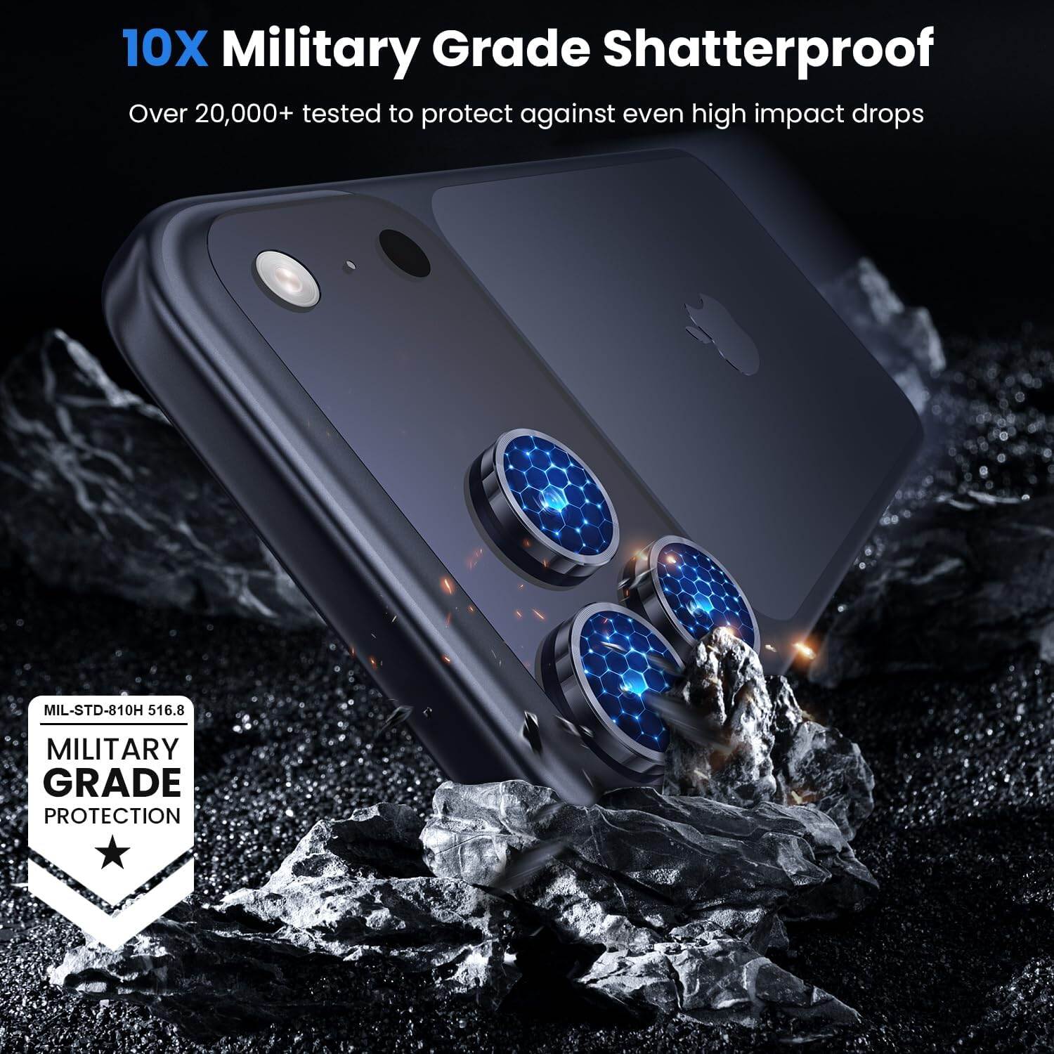 Picture of Camera Protector for iPhone 17 Pro Max Blue WSKEN Ring Camera Lens Protector for Mobile
