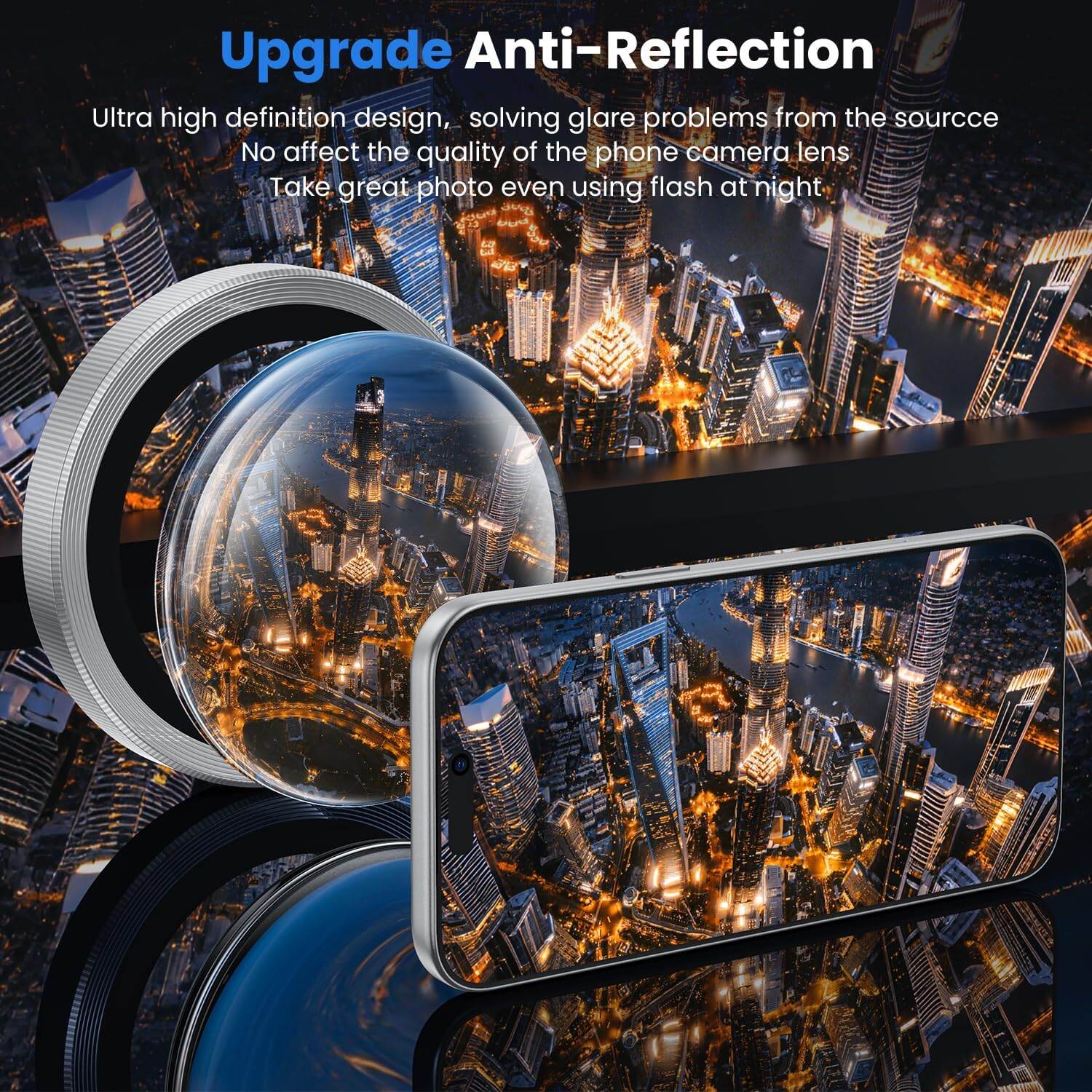 Picture of Camera Protector for iPhone 17 Pro Max White WSKEN Ring Camera Lens Protector for Mobile