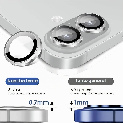Picture of Camera Protector for iPhone 17 White WSKEN Ring Camera Lens Protector for Mobile