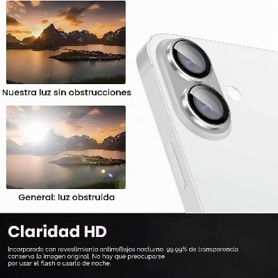 Picture of Camera Protector for iPhone 17 White WSKEN Ring Camera Lens Protector for Mobile