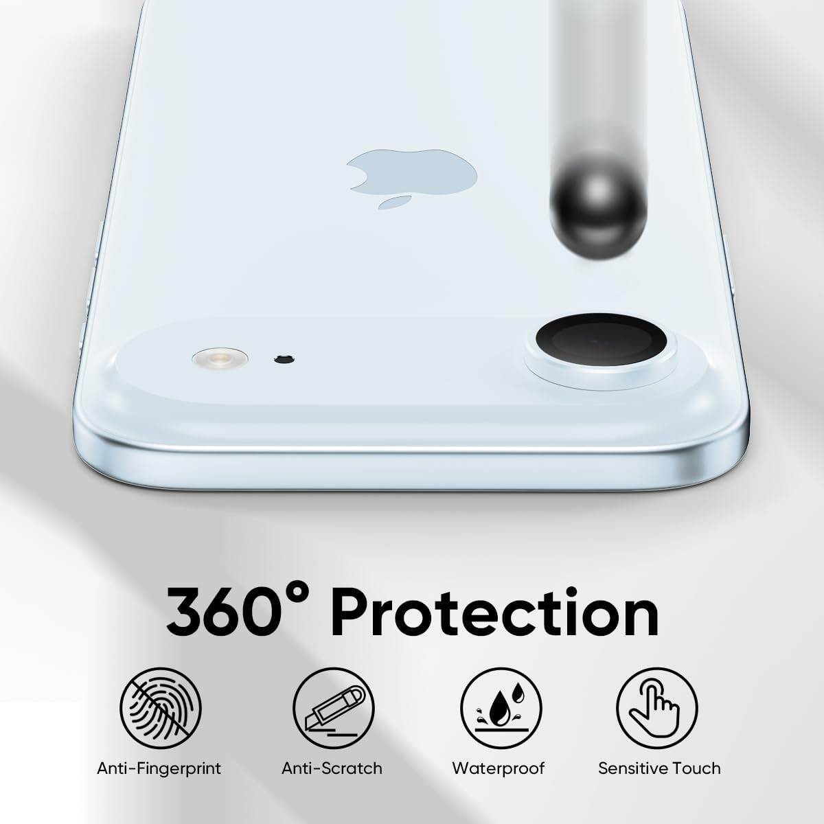 Picture of Camera Protector for iPhone 17 Air Blue WSKEN Ring Camera Lens Protector for Mobile