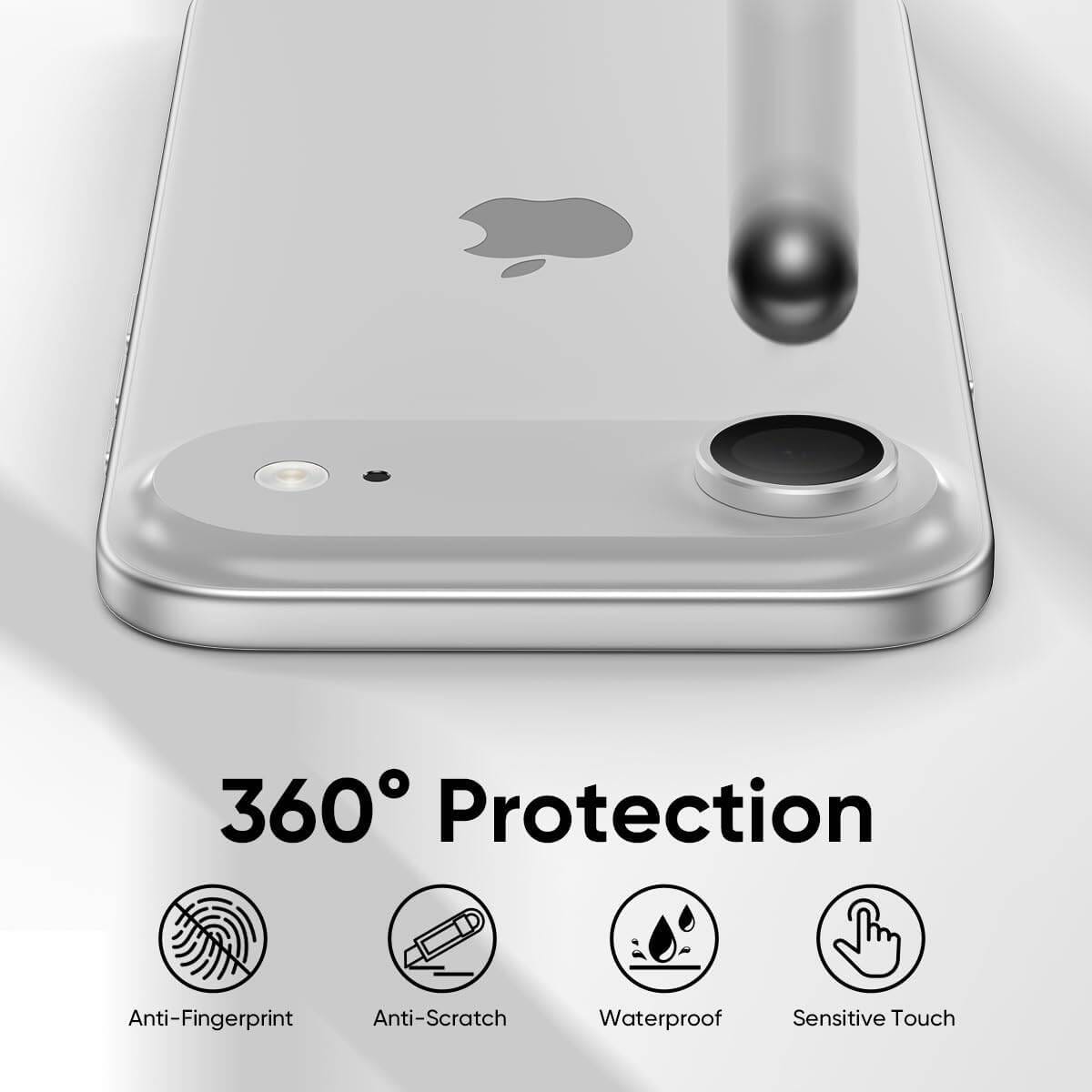 Picture of Camera Protector for iPhone 17 Air White WSKEN Ring Camera Lens Protector for Mobile