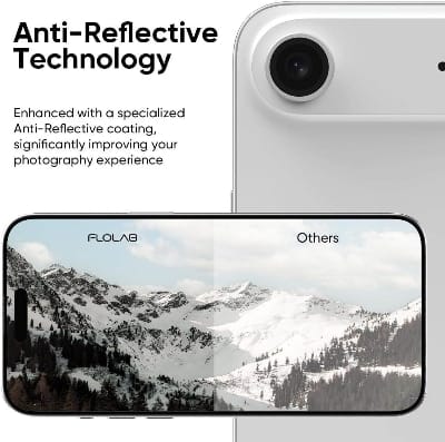 Picture of Camera Protector for iPhone 17 Air White WSKEN Ring Camera Lens Protector for Mobile