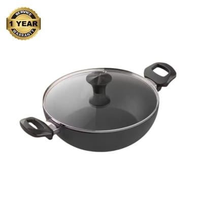 Picture of Walton Wok Pan 28cm with Glass Lid Classic Induction 