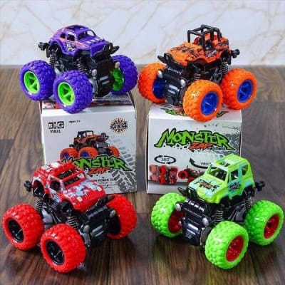 Picture of Monster Truck Toy for Kids | 360° Stunt Big Wheel Friction Car | Push & Go Vehicle