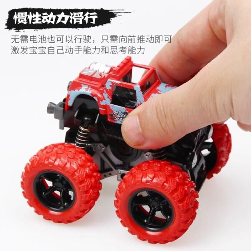 Picture of Monster Truck Toy for Kids | 360° Stunt Big Wheel Friction Car | Push & Go Vehicle