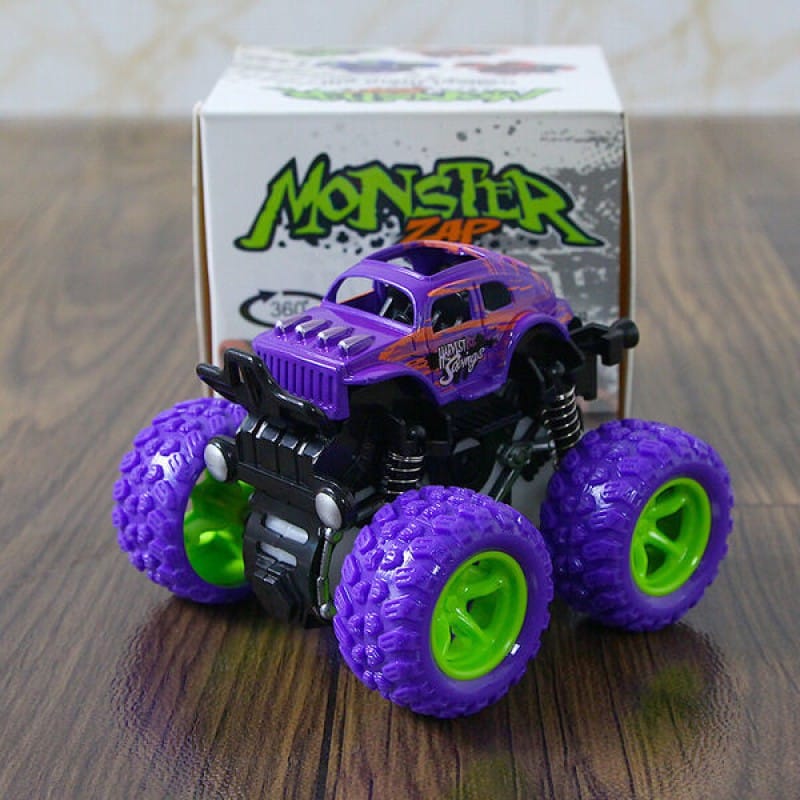 Picture of Monster Truck Toy for Kids | 360° Stunt Big Wheel Friction Car | Push & Go Vehicle