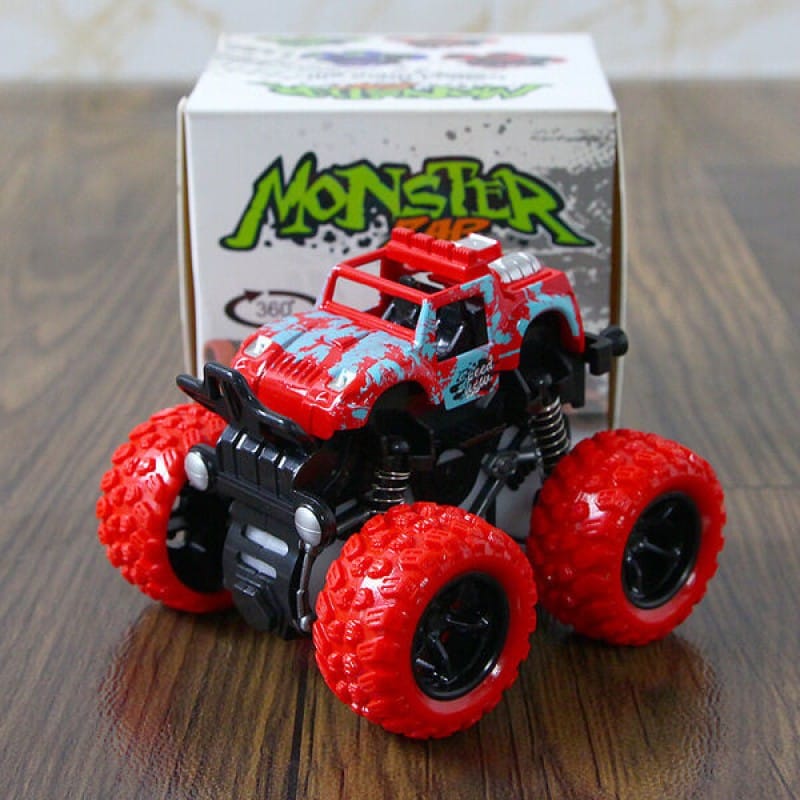 Picture of Monster Truck Toy for Kids | 360° Stunt Big Wheel Friction Car | Push & Go Vehicle