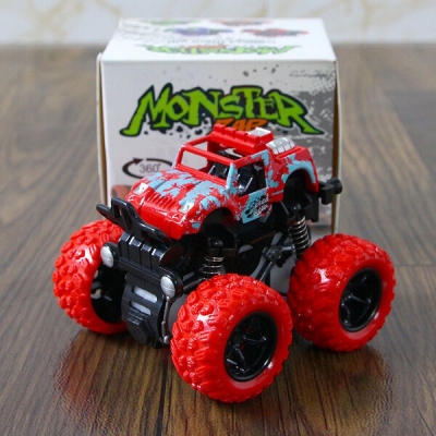 Picture of Monster Truck Toy for Kids | 360° Stunt Big Wheel Friction Car | Push & Go Vehicle