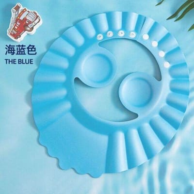 Picture of Baby Shampoo Bath Cap | Adjustable Kids Hair Washing Shield | Baby Bathing Visor & Shower Hat