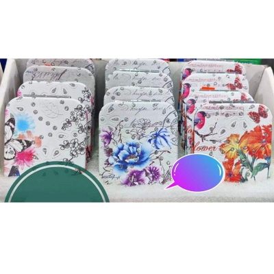Picture of Square mirror/glitter square mirror/mini portable folding mirror/ pocket mirror/ double side pocket mirror/mini mirrors gifts/mini pocket mirror for women and girls - Mirror-White