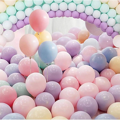 Picture of Pastel balloon-10pc/Pastel colour Balloon- Pack of 10-Multicolor