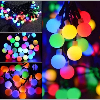 Picture of Ball Fairy Light/Decorative Led Ball Shaped Light- Multi-Color- Rgb Ball/Decoration Fairy Light - Table Lamp-Multicolor