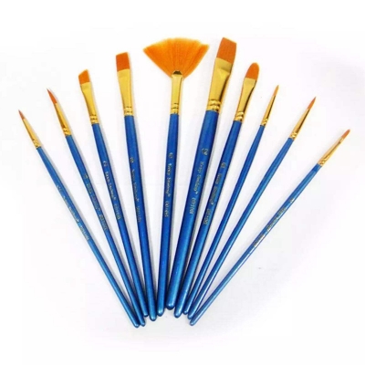 Picture of Artist brush/art brush/painting brush/Keep Smiling Artist Brush Set 7 Pieces Nylon Hair Artist Brushes 8070-Blue
