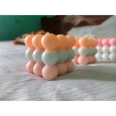 Picture of Bubble candle/3-colour bubble candle/Bubble flavor candle - Candle-Multicolor
