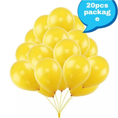 Picture of Monty Balloon yellow 20 pcs-Multicolor