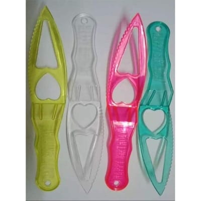 Picture of Plastic cake cutter-4pcs/one time happy birthday cake cutter-Multicolor