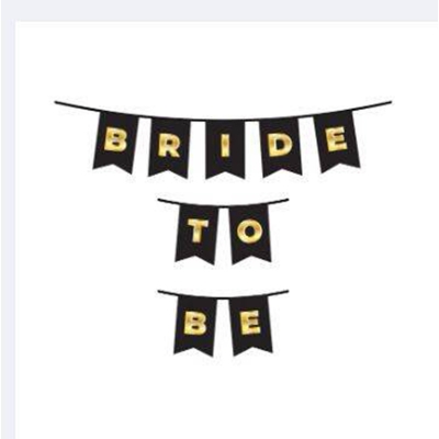 Picture of Bride to be banner/bride to be card banner/birde party card banner-Pink