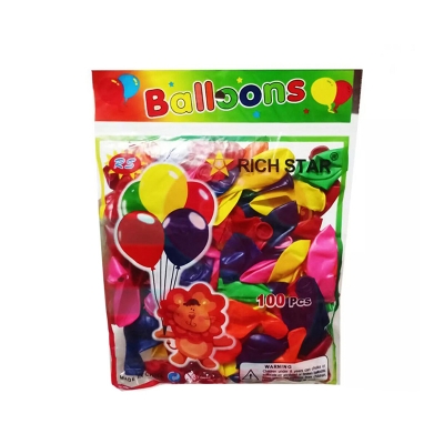 Picture of Multi colour balloon 100pc/metal balloon 100pc/medium size balloon-100pc/party balloon 100pc multi colour-Multicolor
