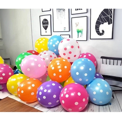 Picture of Print balloon/dot printed balloon/big size dot print balloon-Multicolor