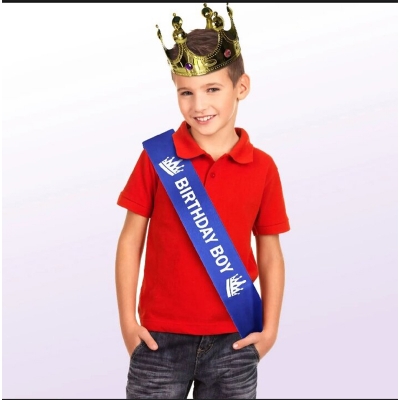 Picture of Birthday Boy Sash For Birthday-Blue