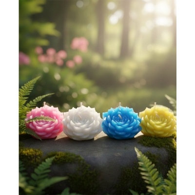 Picture of Lotus Flower Candle - Premium Soy Wax Calming Floral candle
