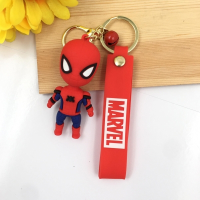 Picture of Marvel Spider Man Keychain Bag Keyring Pendant Birthday Gifts Cute Doll Pendant Action Figures Avengers