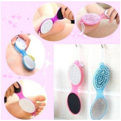 Picture of 4 in 1 Foot Pedicure Brush with Pumice Stone-Multicolor