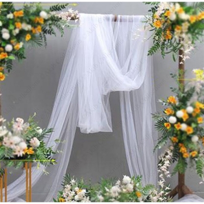 Picture of White Tissue Fabrics For Birthday, Wedding and Party Decoration-White