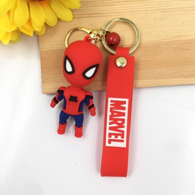 Picture of Marvel Spider Man Keychain Bag Keyring Pendant Birthday Gifts Cute Doll Pendant Action Figures Avengers