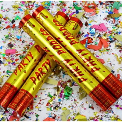 Picture of Party Popper - 1 Piece/Wedding Poppers, Party Poppers, Popper for Birthday Party, Office Party, Wedding, Marriage Anniversary, Engagement Party, Kids Birthday Party Poppers-Multicolor