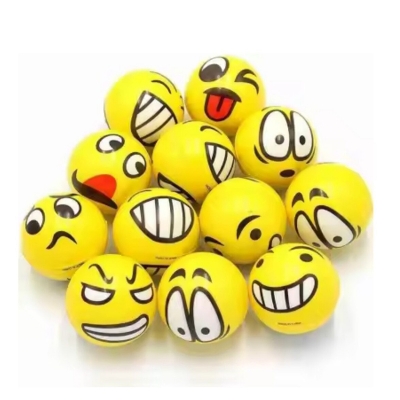Picture of Stress Ball Emoji Squeeze Ball Exercise Stress Ball-1pv-Yellow